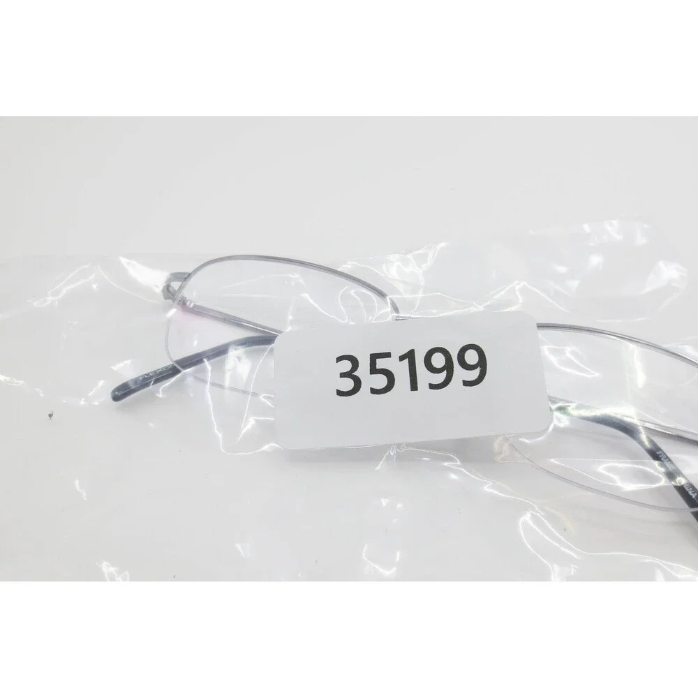 Flexon by Marchon 607 Eyeglasses Gunmetal Titanium Semi-Rimless Frames 51-20-145